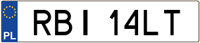 Trailer License Plate